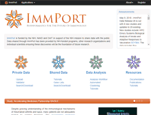 Tablet Screenshot of immport.org